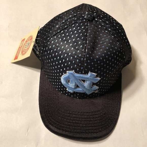 North Carolina Tar Heels Unisex Hat Black/Blue Polkadot NWT Creation of Demand - Picture 1 of 8